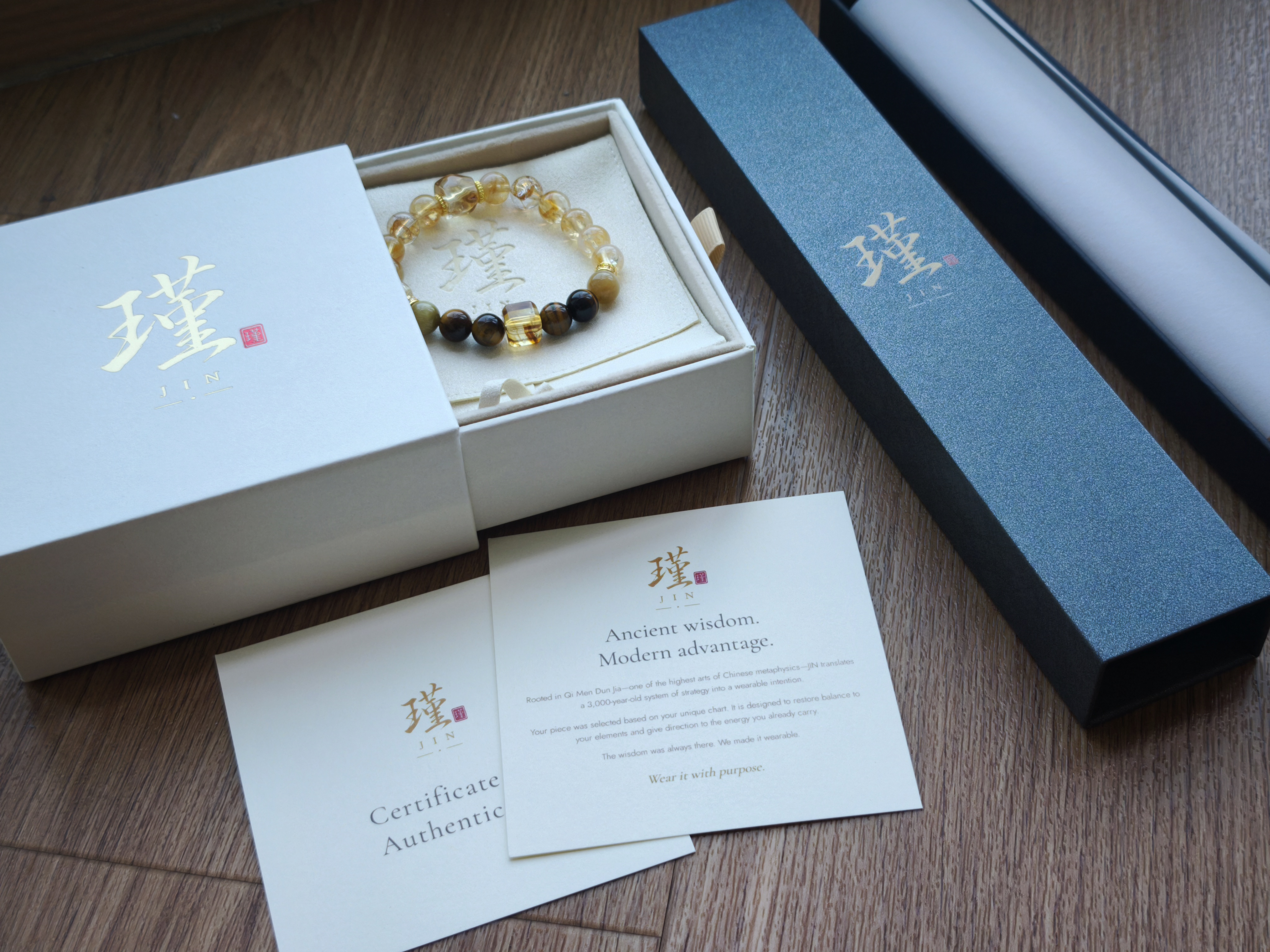 Melissa Goh’s The Standard bracelet in JIN packaging