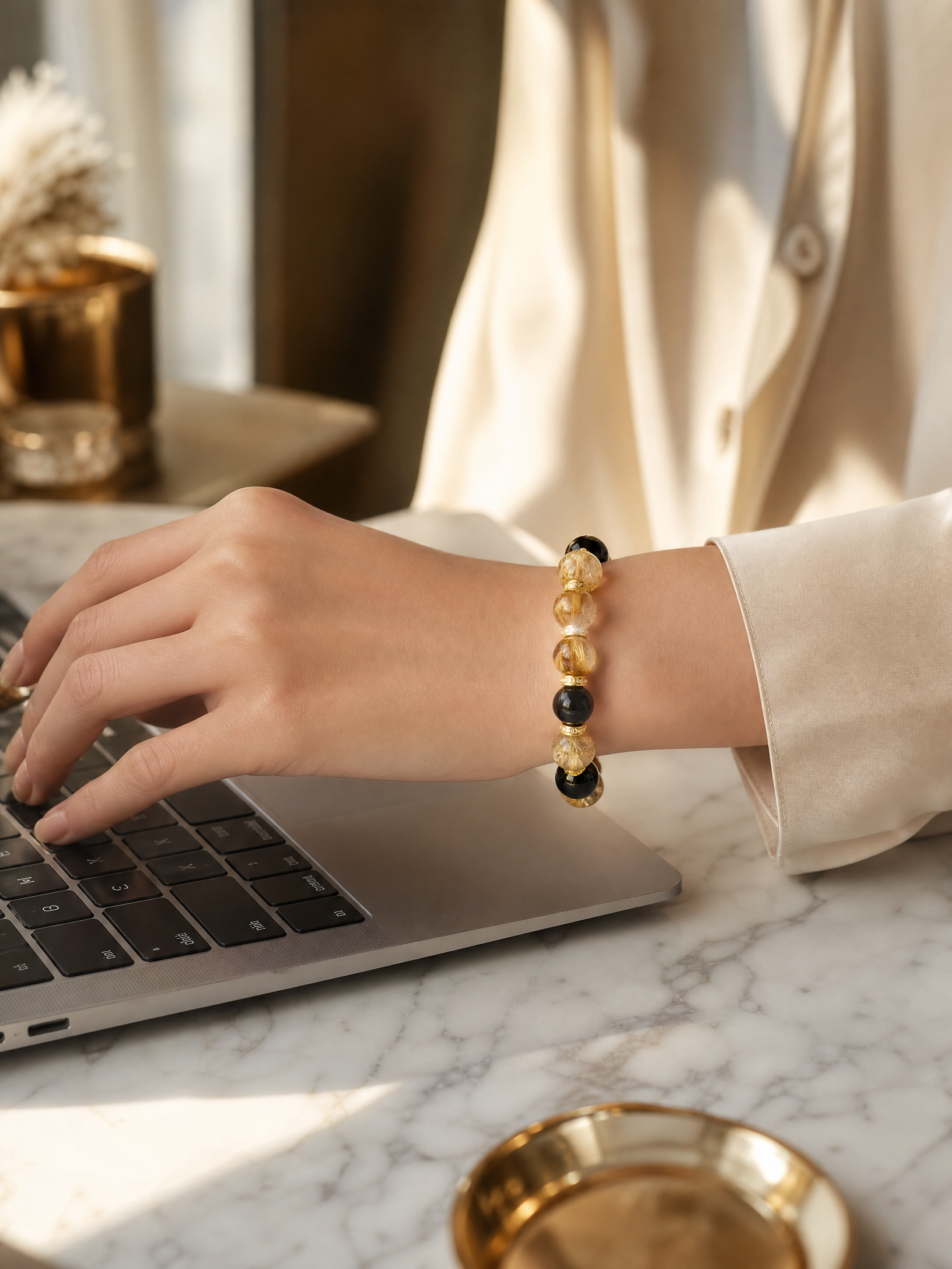 JIN bracelet worn daily