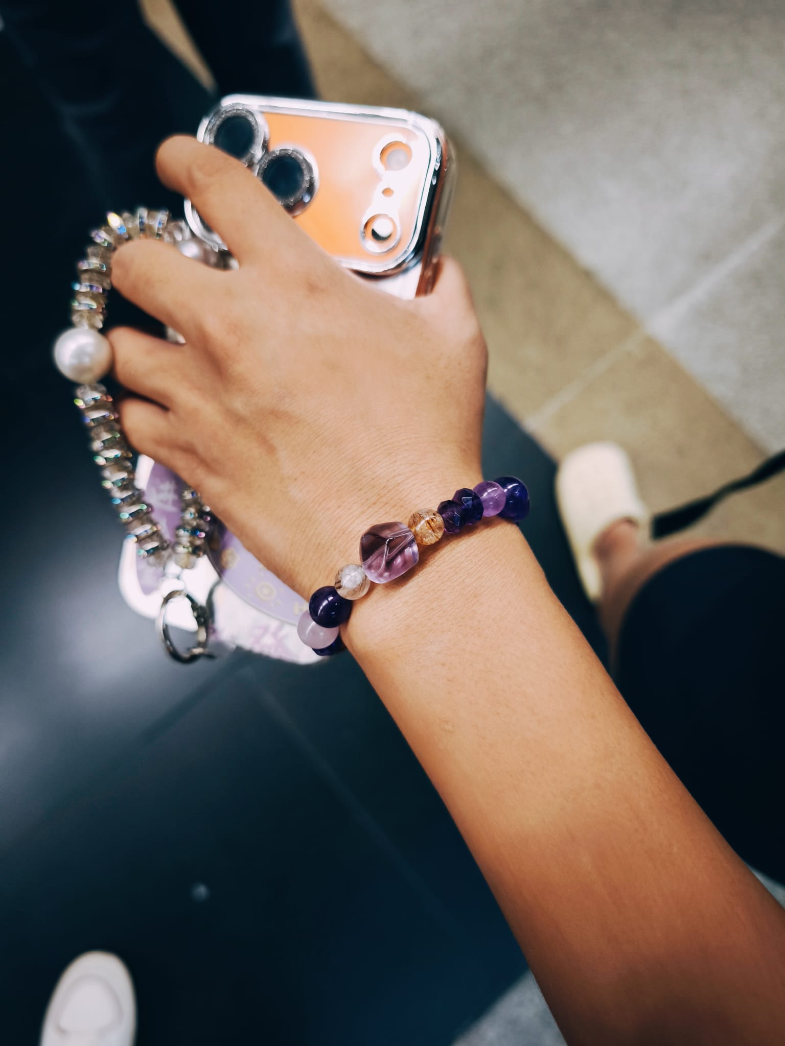 Angela Tan wearing The Radiance bracelet