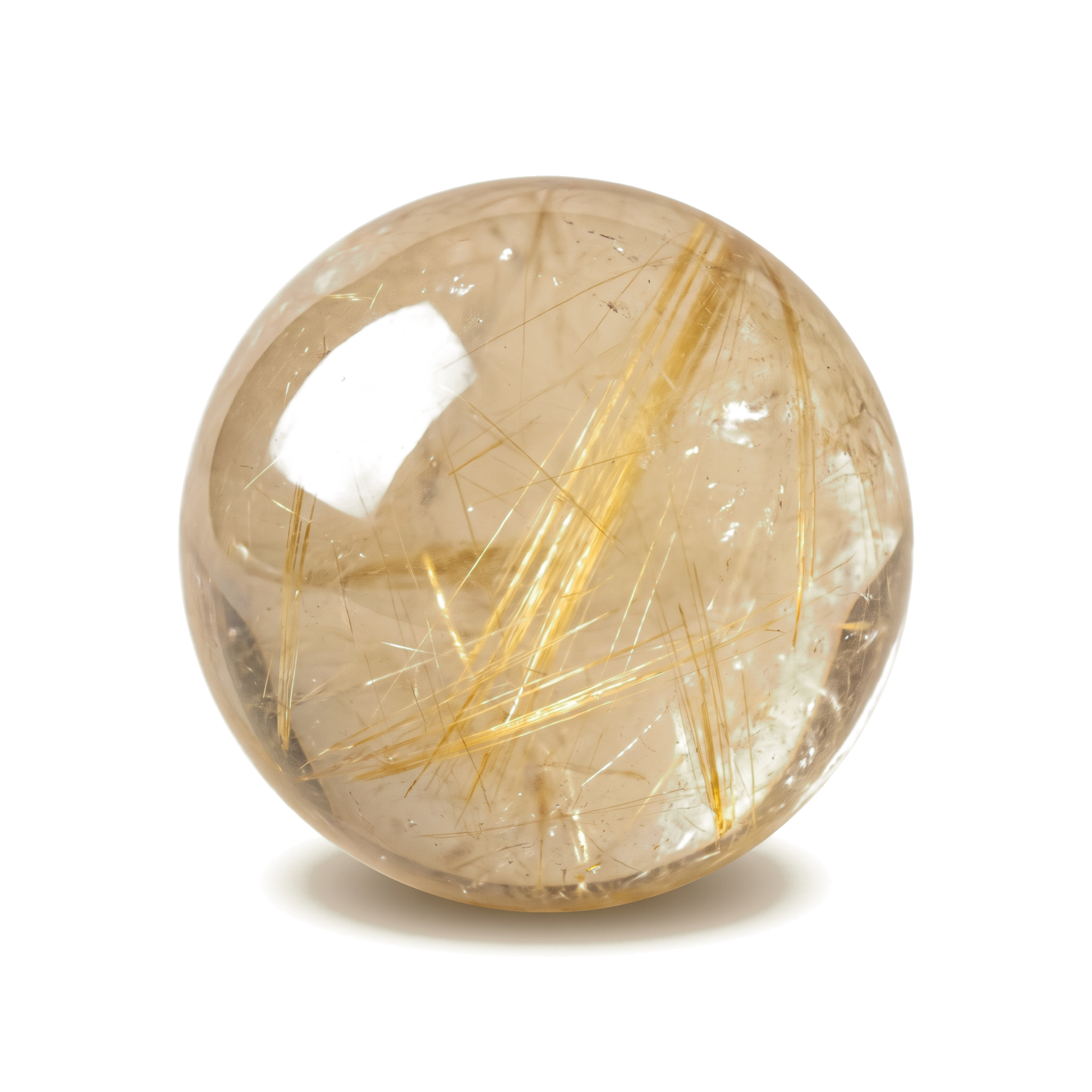 Golden Rutilated Quartz Rondelles